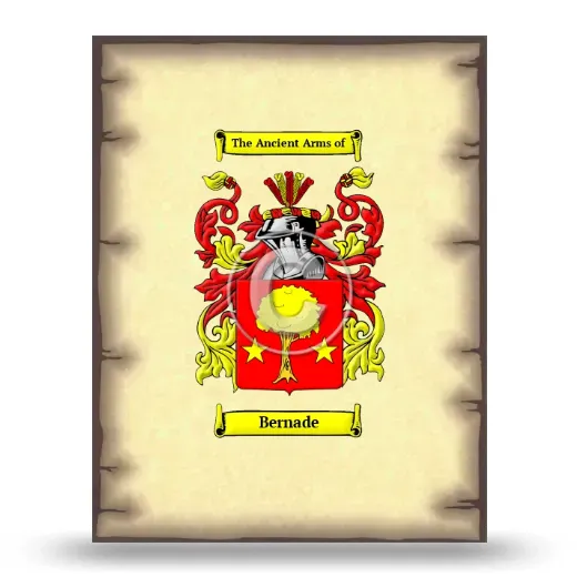 Bernade Coat of Arms Print