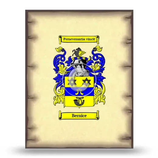 Bernice Coat of Arms Print