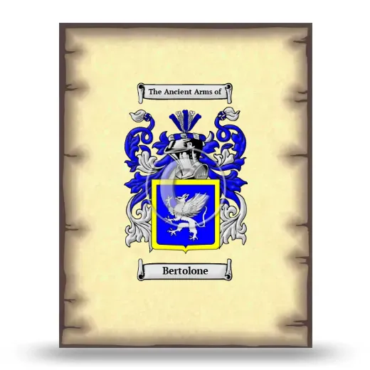 Bertolone Coat of Arms Print