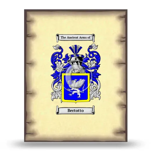 Bertotto Coat of Arms Print