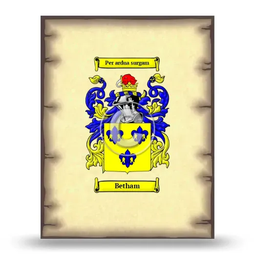 Betham Coat of Arms Print