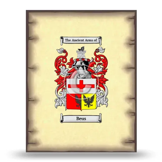 Beus Coat of Arms Print