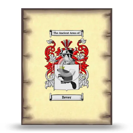 Bever Coat of Arms Print