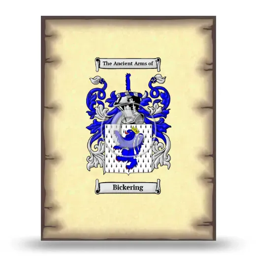 Bickering Coat of Arms Print