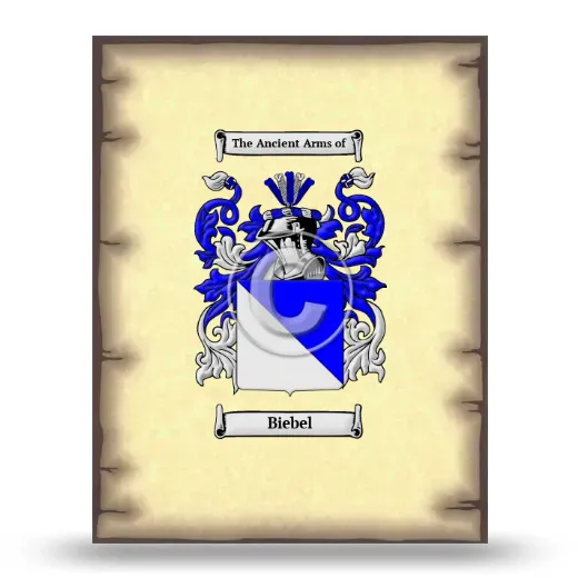 Biebel Coat of Arms Print