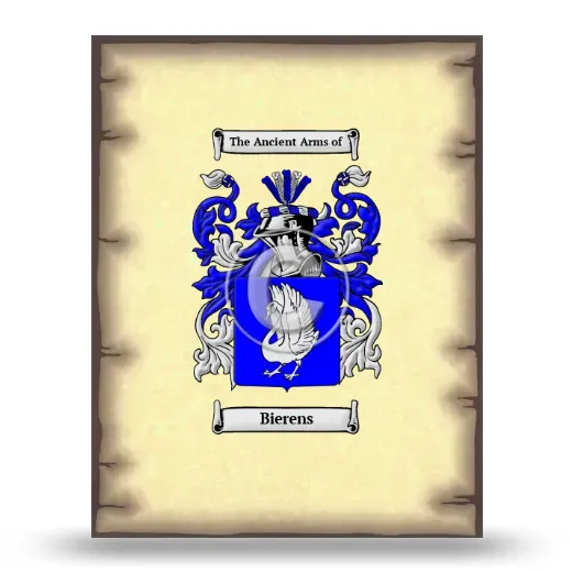 Bierens Coat of Arms Print