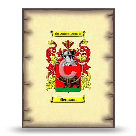 Biermann Coat of Arms Print