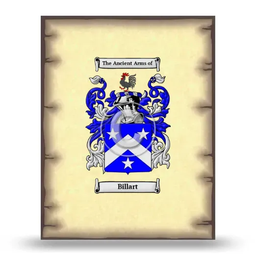 Billart Coat of Arms Print