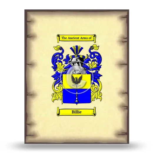 Billie Coat of Arms Print