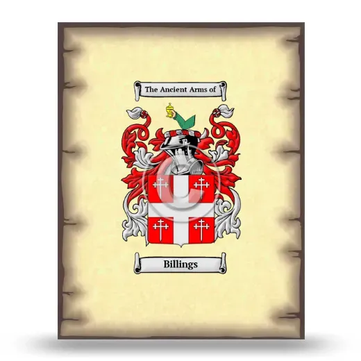Billings Coat of Arms Print