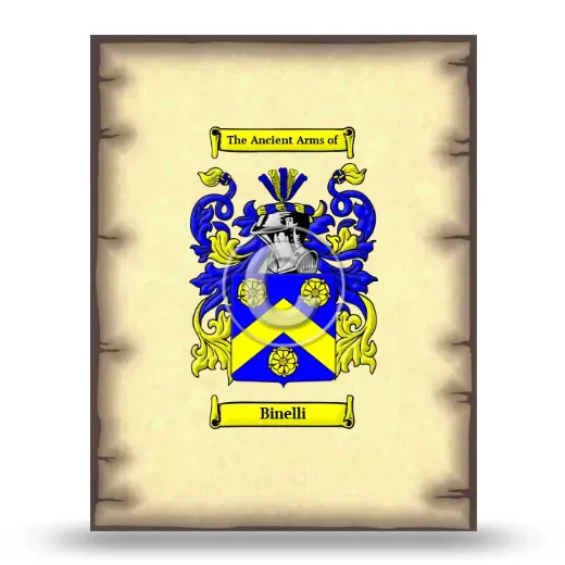 Binelli Coat of Arms Print