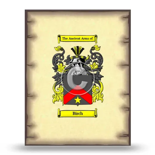 Birch Coat of Arms Print