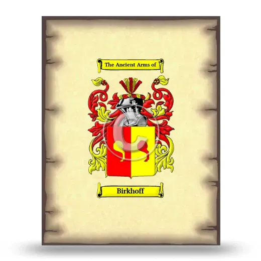 Birkhoff Coat of Arms Print