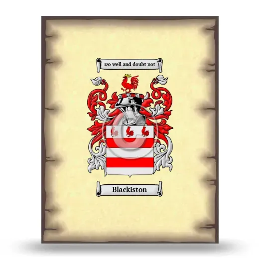 Blackiston Coat of Arms Print