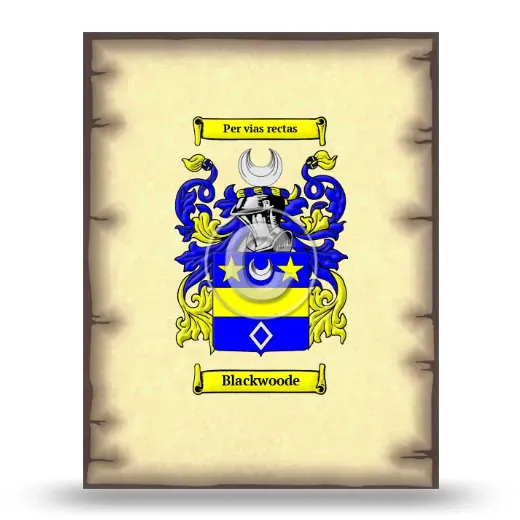 Blackwoode Coat of Arms Print