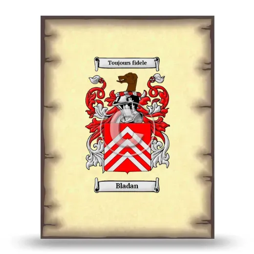 Bladan Coat of Arms Print