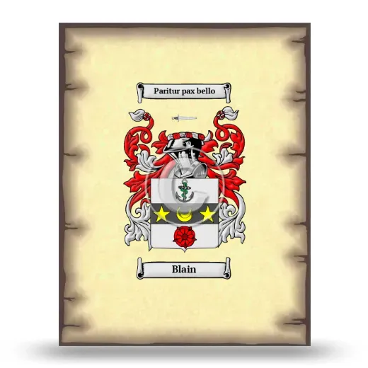 Blain Coat of Arms Print