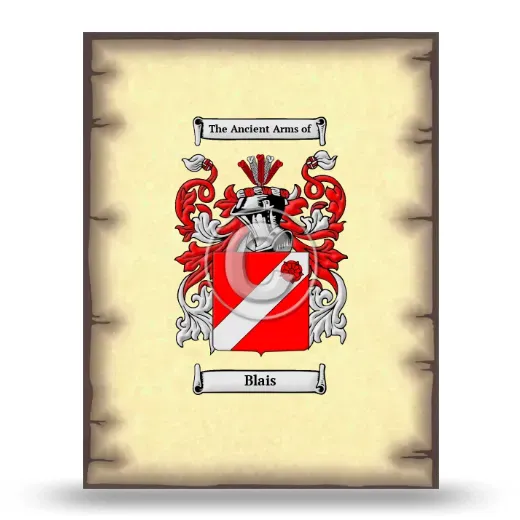 Blais Coat of Arms Print