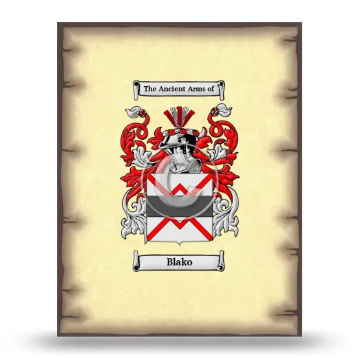 Blako Coat of Arms Print