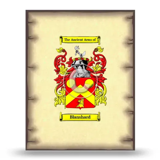 Blanshard Coat of Arms Print