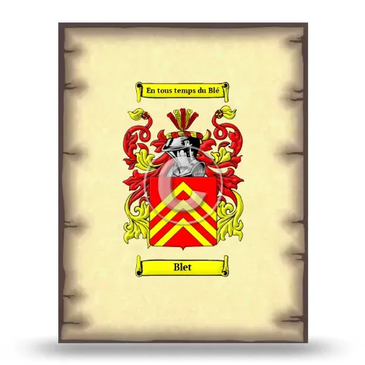 Blet Coat of Arms Print