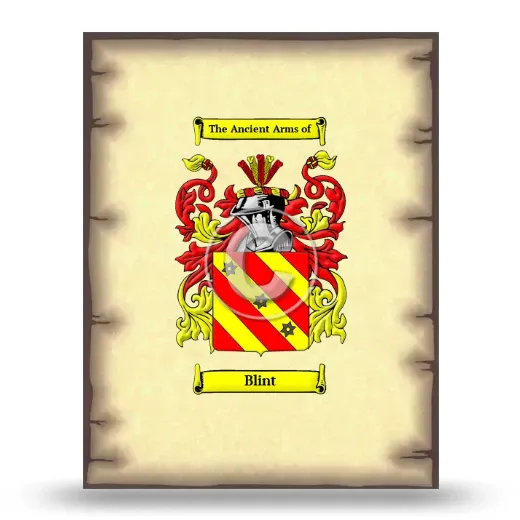 Blint Coat of Arms Print