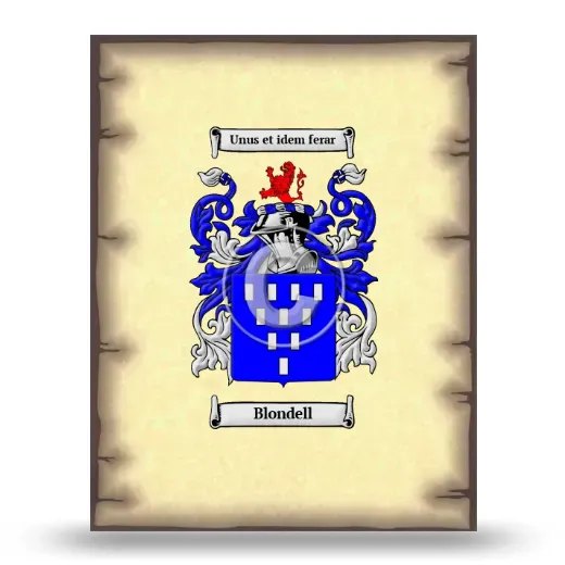Blondell Coat of Arms Print