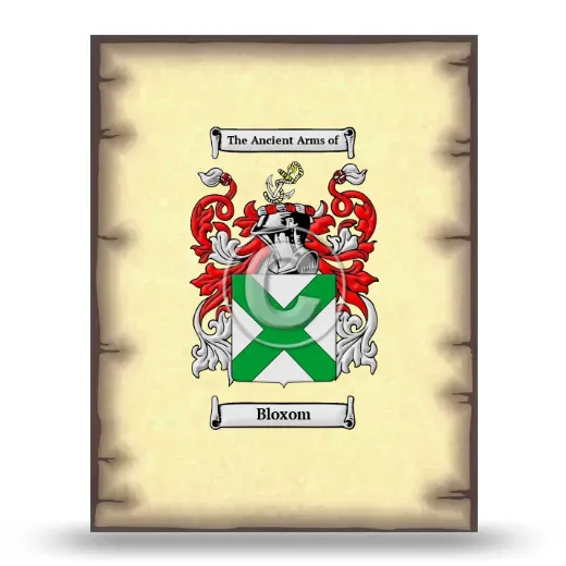 Bloxom Coat of Arms Print