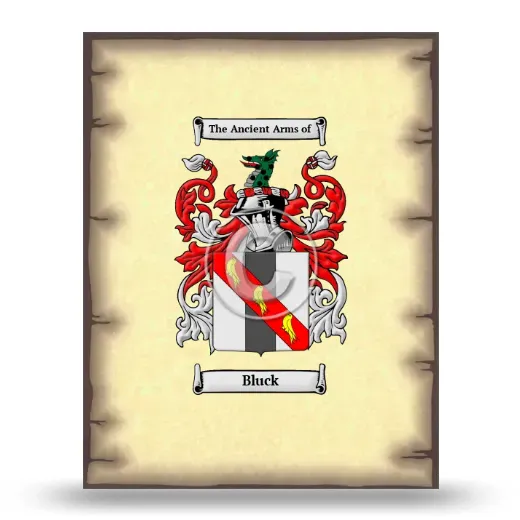 Bluck Coat of Arms Print