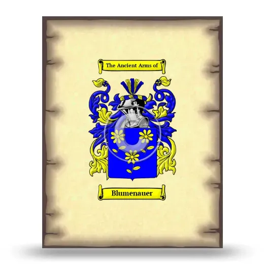 Blumenauer Coat of Arms Print