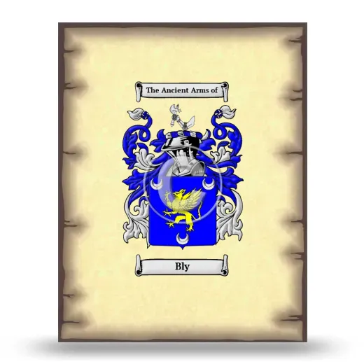 Bly Coat of Arms Print