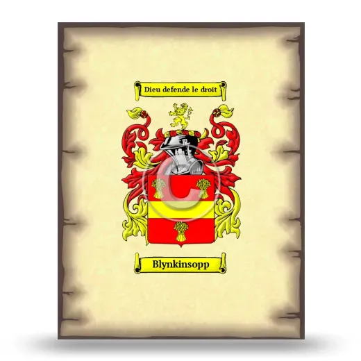 Blynkinsopp Coat of Arms Print