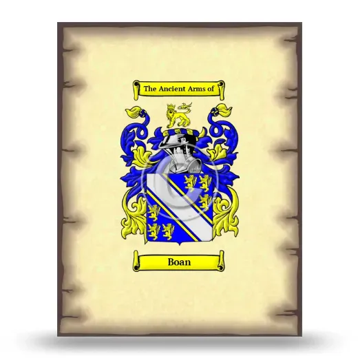 Boan Coat of Arms Print