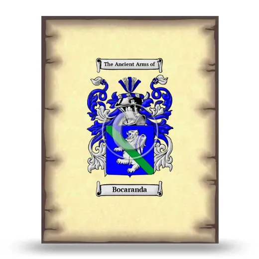 Bocaranda Coat of Arms Print