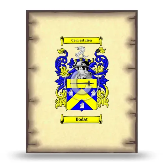 Bodat Coat of Arms Print