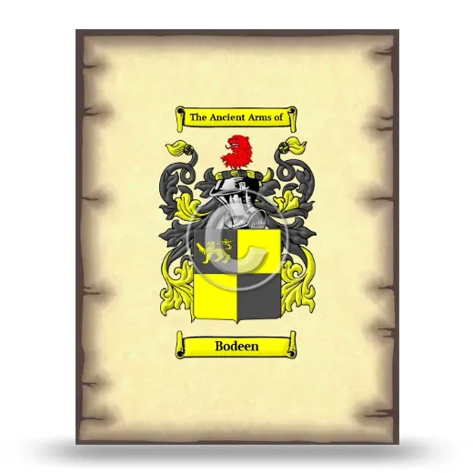 Bodeen Coat of Arms Print
