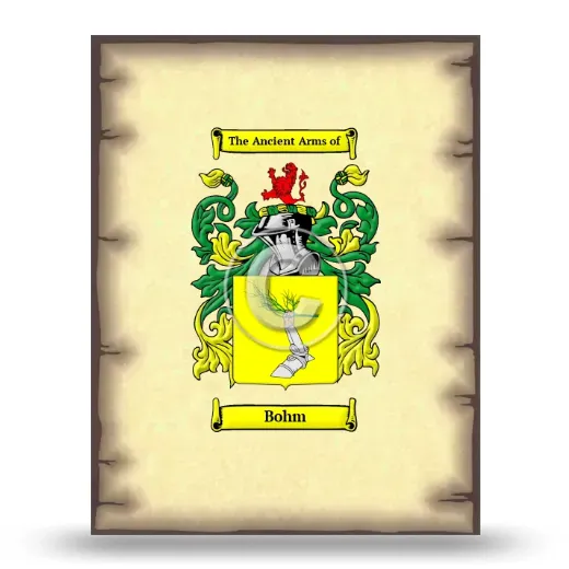 Bohm Coat of Arms Print