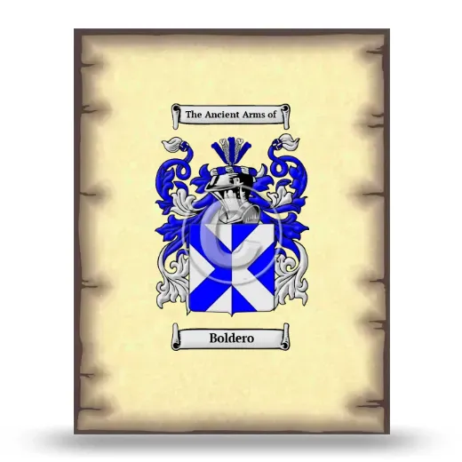 Boldero Coat of Arms Print