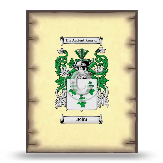 Bolm Coat of Arms Print