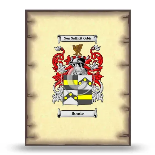 Bonde Coat of Arms Print