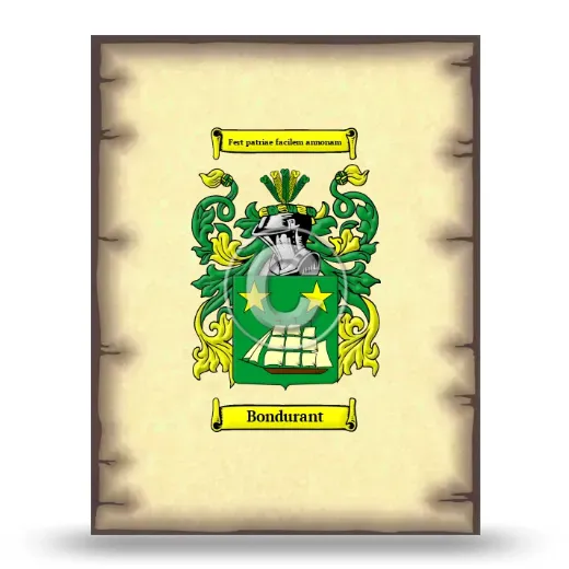 Bondurant Coat of Arms Print