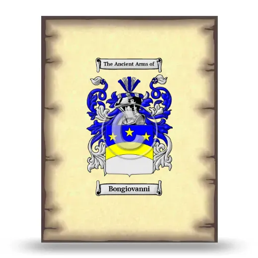 Bongiovanni Coat of Arms Print