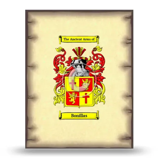 Bonillas Coat of Arms Print