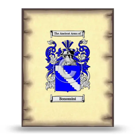 Bonomini Coat of Arms Print