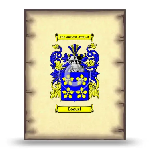 Boquel Coat of Arms Print