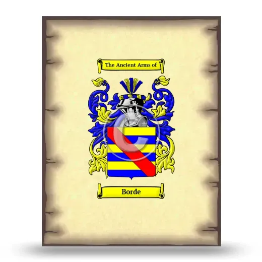 Borde Coat of Arms Print
