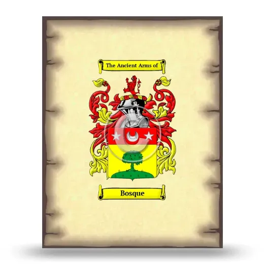 Bosque Coat of Arms Print