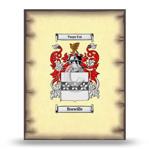 Boswille Coat of Arms Print