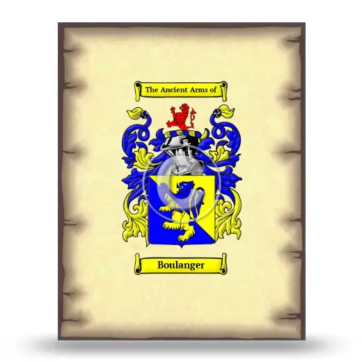 Boulanger Coat of Arms Print