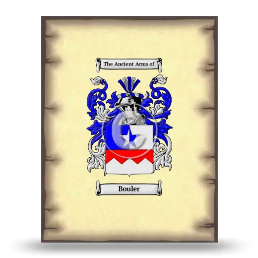 Bouler Coat of Arms Print